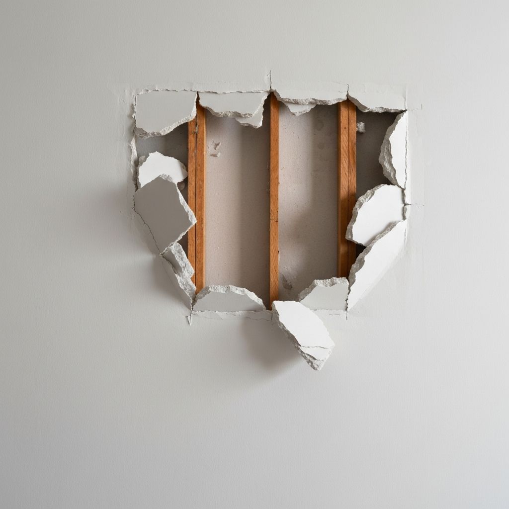 Before: Large Hole Repair